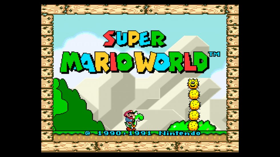 Super Mario World Wii U Virtual Console Title Screen Game Climate 0871